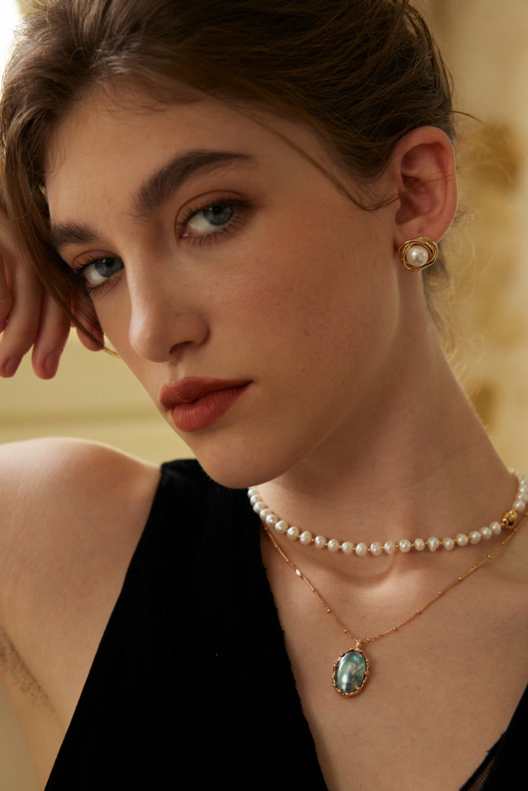 Elegant Twisted Silver Flower Earrings with Pearl Center
