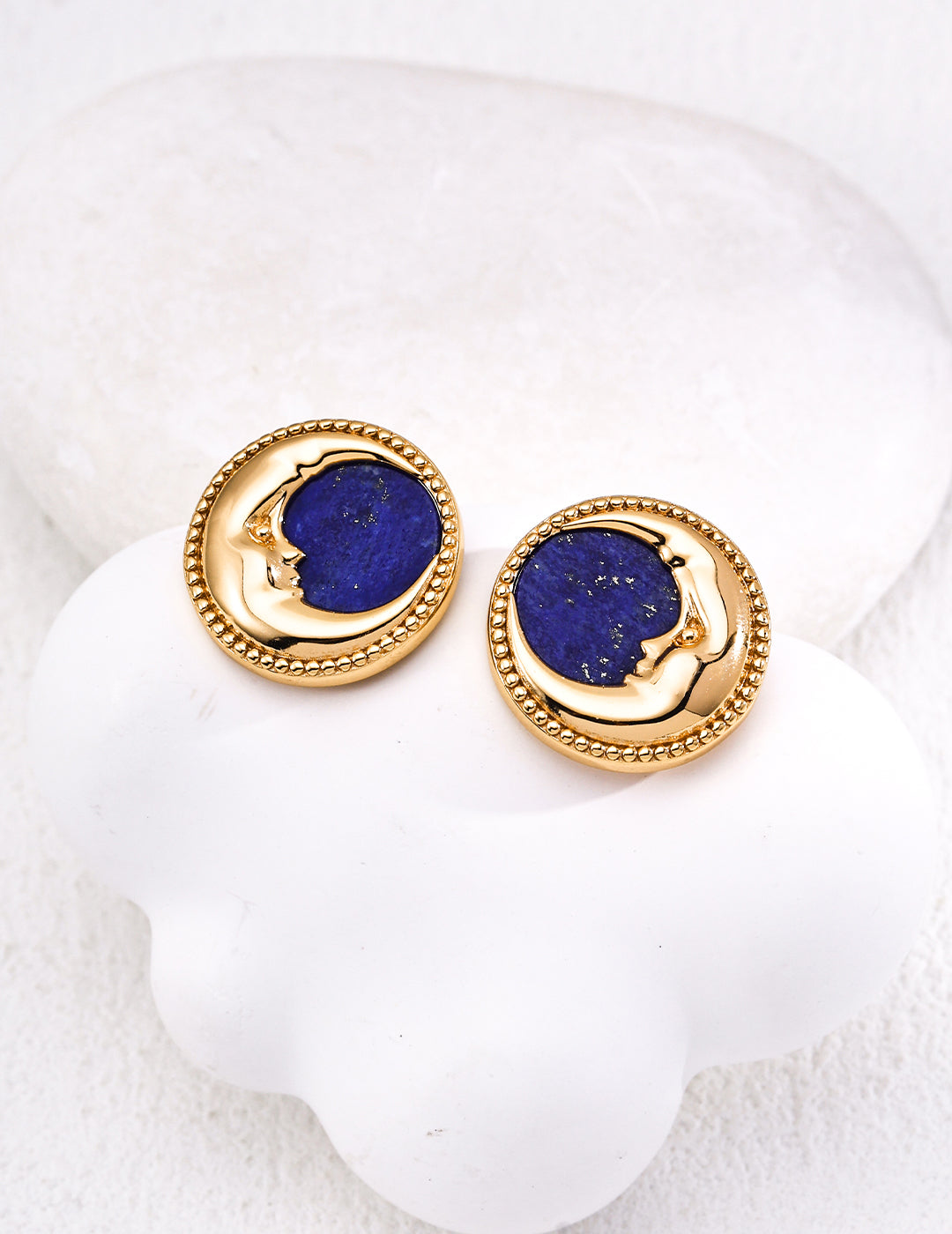 Moonlight Kiss Lapis Lazuli Stud Earrings