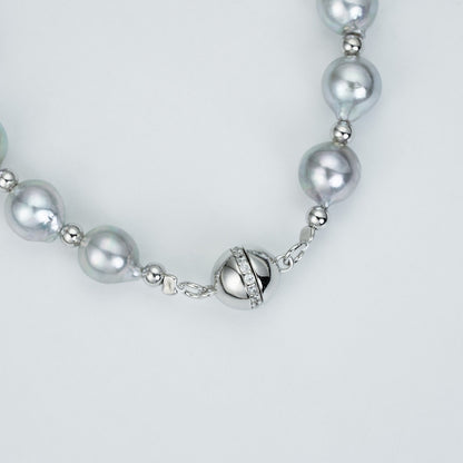 7-8 mm Akoya True Duoma Gray Pearl Bracelet