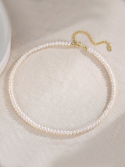 Classic 4-4.5mm Freshwater Beaded Pearl Necklace