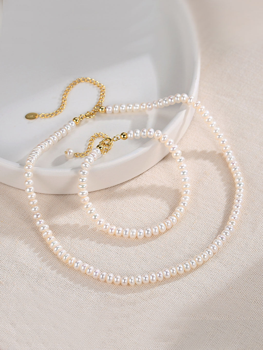 Classic 4-4.5mm Freshwater Beaded Pearl Necklace