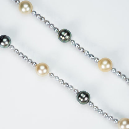 Extremely Luxurious and High-quality Colorful Multi-color Pearl Necklace