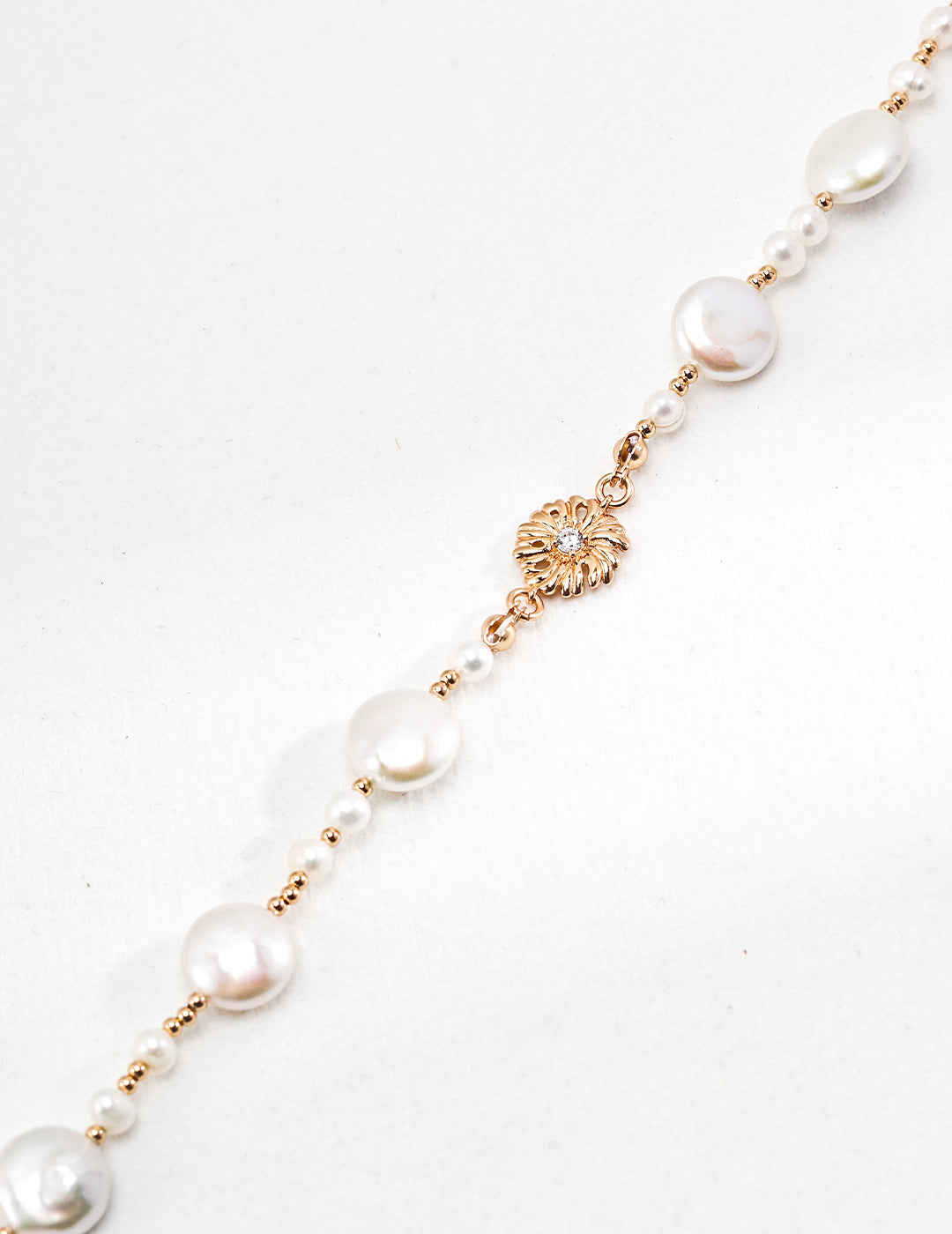 Wedding Jewellery-New Flowery Series Sterling Silver Pearl Necklace