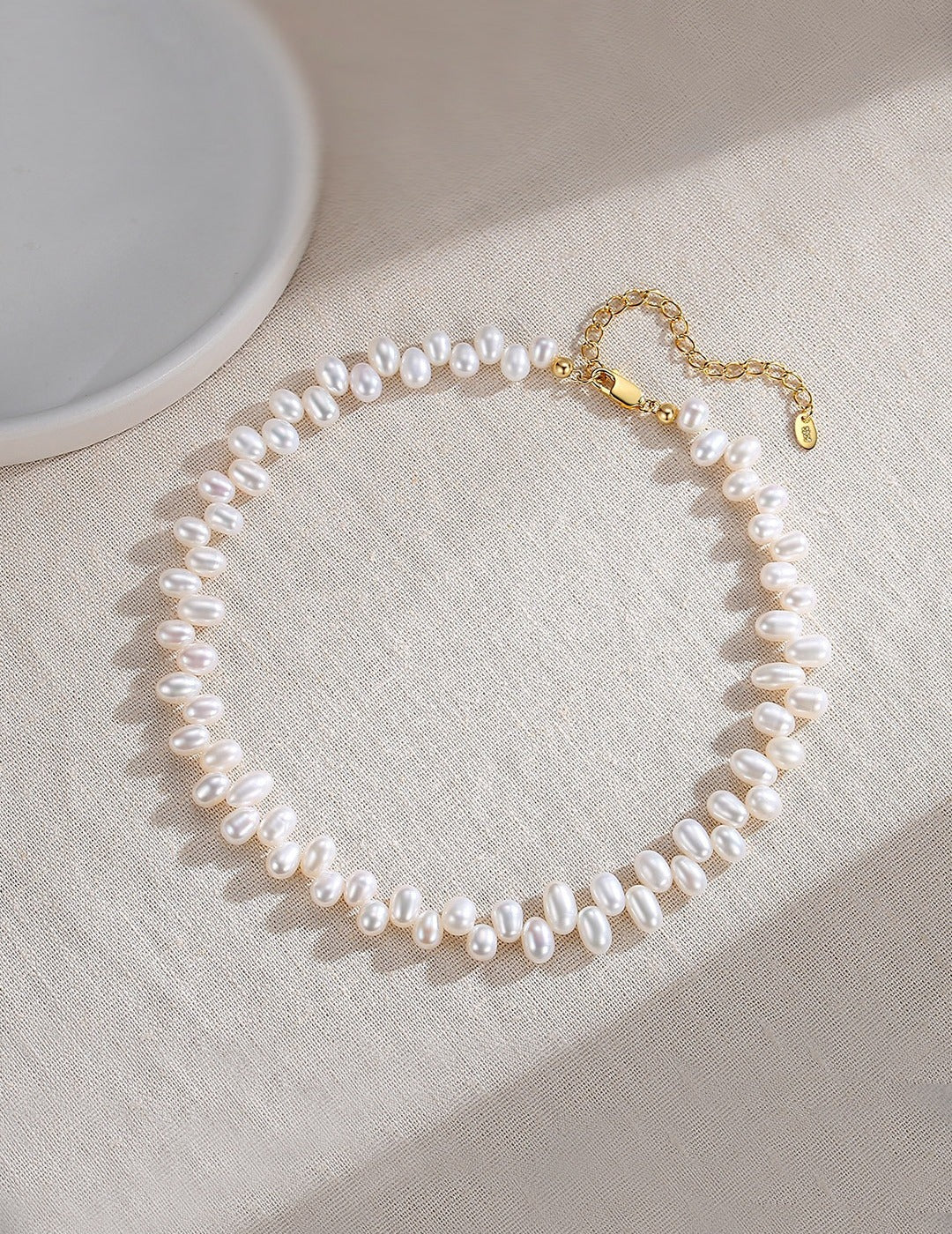 Crafted Elegant Beaded Pearl Chocker Necklace