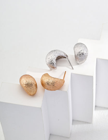 Modern Sterling Silver Earrings in European and American Style