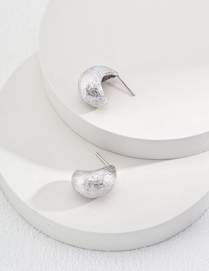 Modern Sterling Silver Earrings in European and American Style