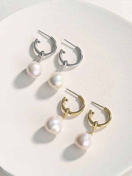 Two Ways to Wear Irregular Baroque Pearl Earrings