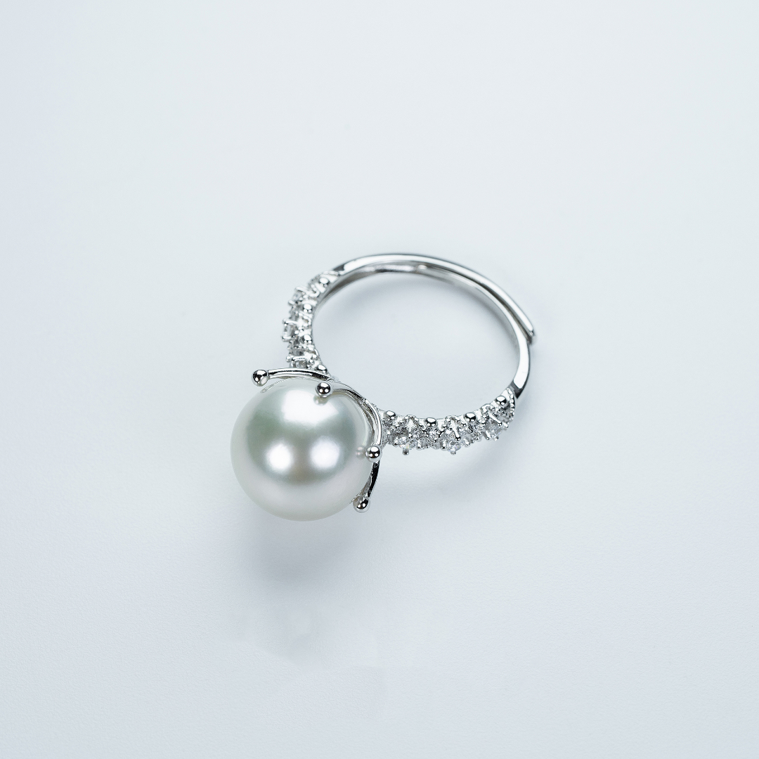 South Sea Pearl Six-Prong Ring | High-Quality Australian Pearl Ring