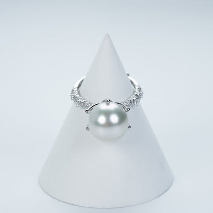 South Sea Pearl Six-Prong Ring | High-Quality Australian Pearl Ring