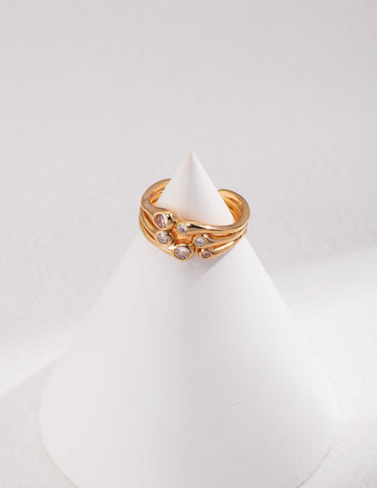 Minimalist Sterling Silver Zircon Ring