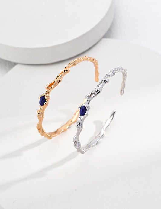 Sterling Silver Lapis Lazuli  Bracelet