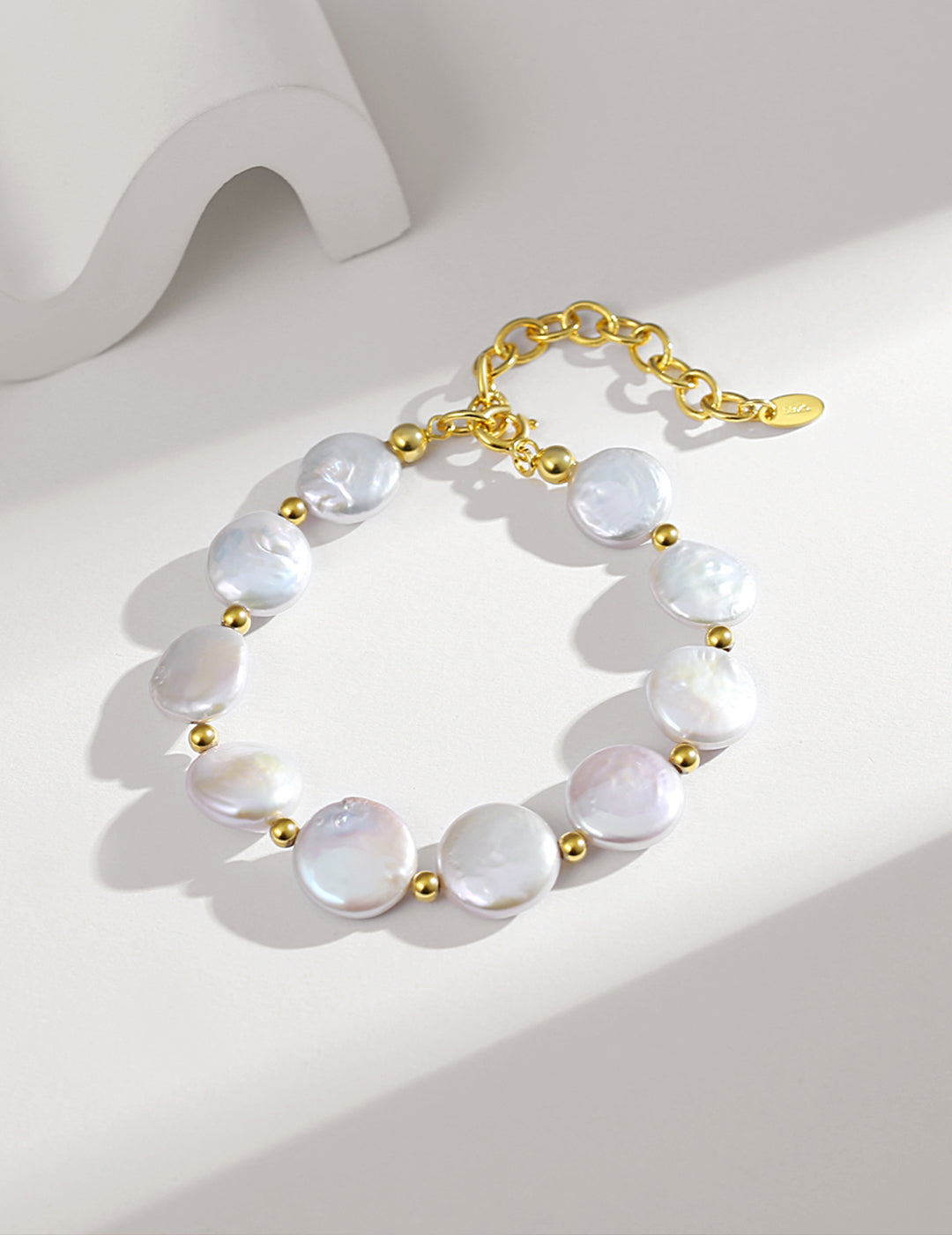 High Quality Baroque Jewelry Button Freshwater Pearl Bracelet